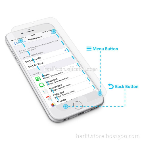 For iPhone 6S Plus Tempered Glass Screen Protector with Invisible Smart Return and Confirm Key for iPhone 6 6S Plus